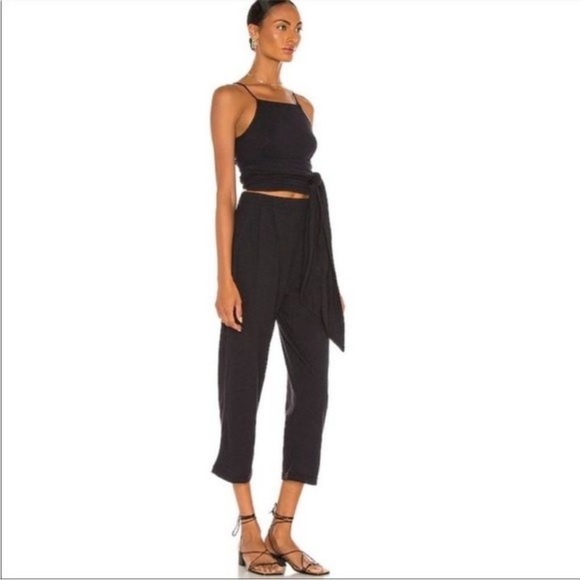 Free People Beach NWT Nikki Black Wrap Around Spaghetti Strap Tank - Picture 2 of 8